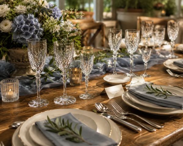 Choisir des verres à pied en cristal pour une réception élégante
